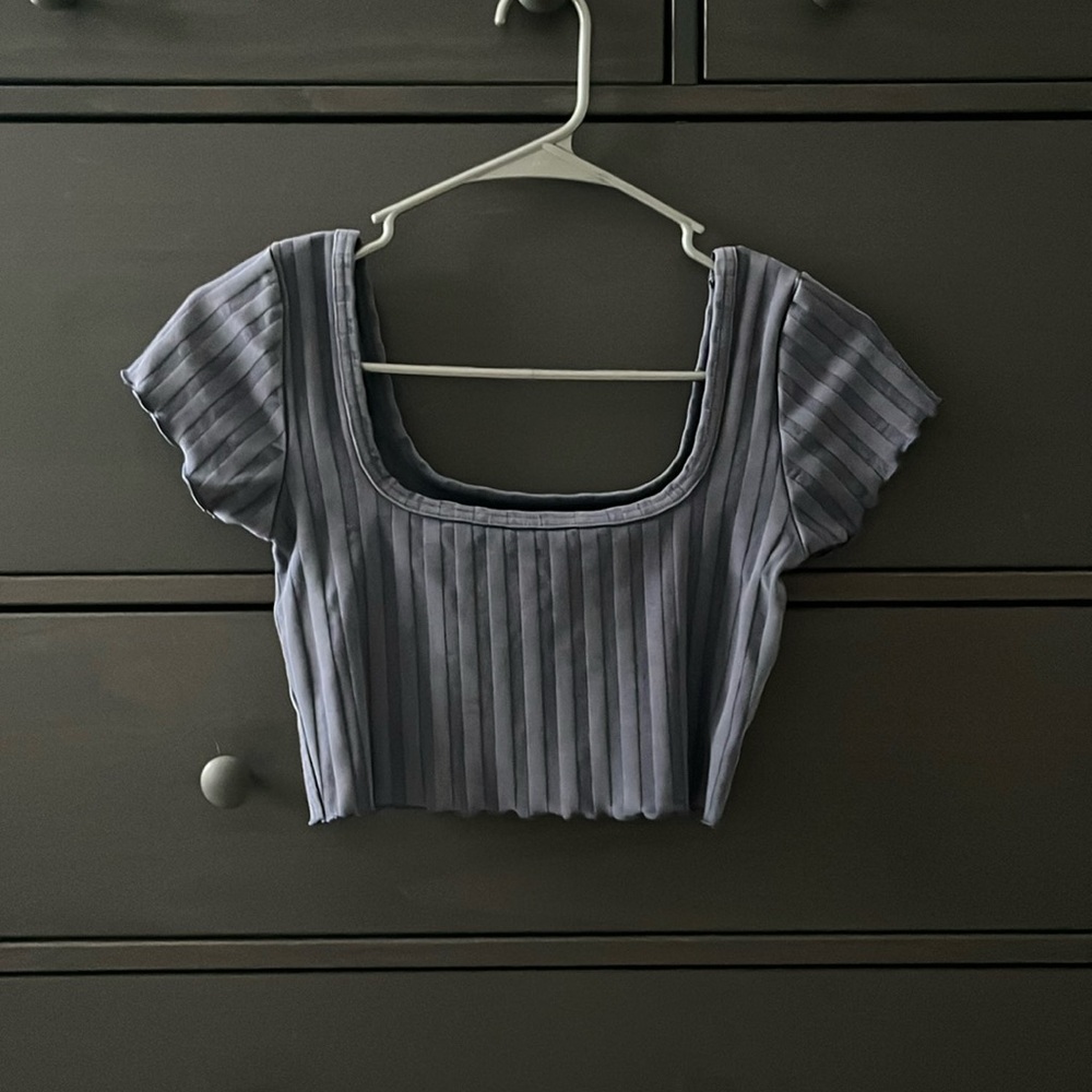 Aerie Offline Crop Top | XS | Blue